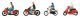 Motorcyclists -- 4 Bikes & 4 Riders, HO, Faller Gmbh 151669