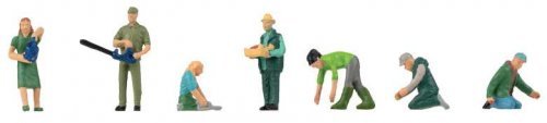 Working People -- At the Garden Center/Nursery pkg(7), HO, Faller Gmbh 151678