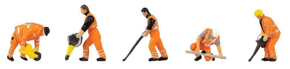 Track Construction Workers -- pkg(5), HO, Faller Gmbh 151695