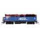 EMD F40PH Commuter Version - DCC -- Chicago Metra 142 (blue, red, white), HO, Kato USA Inc 376574DCC