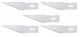 Spare Straight Blades -- Fits Knife Handle 272-170540 pkg(5), All Scales, Faller Gmbh 170541