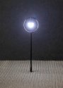 LED Suspended Ball Lamp Park Light on Mast -- Adjustable height up to 2-15/16′ 7.5cm tall pkg(3), HO, Faller Gmbh 180105