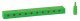 Low-Voltage Distribution Terminal (Plate) -- 10 Sockets and Plugs, 3/32′ 2.5mm (green), All Scales, Faller Gmbh 180804
