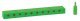 Low-Voltage Distribution Terminal (Plate) -- 10 Sockets and Plugs, 3/32′ 2.5mm (green), All Scales, Faller Gmbh 180804