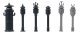European-Style Signal Bells -- pkg(6), HO, Faller Gmbh 180855