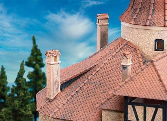 Chimneys -- pkg(4), HO, Faller Gmbh 180858