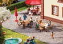 2 Tables and 12 Chairs, HO, Faller Gmbh 180957