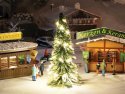 Lighted Christmas Tree - Action Set -- Includes Tree and LED String 3-7/8′ 10cm Tall, HO, Faller Gmbh 181245