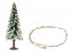 Lighted Christmas Tree - Action Set -- Includes Tree and LED String 3-7/8′ 10cm Tall, HO, Faller Gmbh 181245