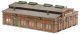 Dresden Streetcar Carbarn (Tram Depot) -- Kit - 14-13/16 x 10-7/8 x 4-7/8′ 37.6 x 27.6 x 12.4cm, HO, Faller Gmbh 191823
