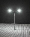 LED Double Streetlight -- Adjustable height up to 2-9/16′ 6.5cm tall pkg(3), N, Faller Gmbh 272121