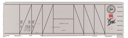Railroad Decal Set -- Delaware & Hudson Cement Boxcar (Gray Car), HO, Tichy Train Group 10148N