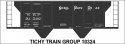 Railroad Decal Set -- Nickel Plate Road 2-Bay Covered Hopper, HO, Tichy Train Group 10324