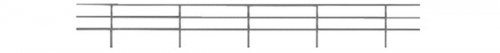 3-Rail Pipe Railing -- 4 Pieces, 16′ 40.6cm Length Total, HO, Tichy Train Group 8276