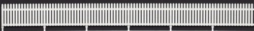 Picket Fence 4` Scale Tall -- 5 Pieces, 32-1/2` 82.6cm Length Total, HO, Tichy Train Group 8278