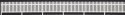 Picket Fence 4` Scale Tall -- 20 Pieces, 130` 330.2cm Length Total, HO, Tichy Train Group 8279