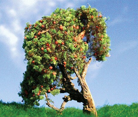 Apple Tree -- 3 to 5′ 7.6 to 12.7cm pkg(2), All Scales, Grand Central Scenery T23