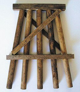 Wood Trestle Bents - Assembled -- Small - 3′ 7.6cm Tall pkg(5), HO, Grand Central Scenery TB1