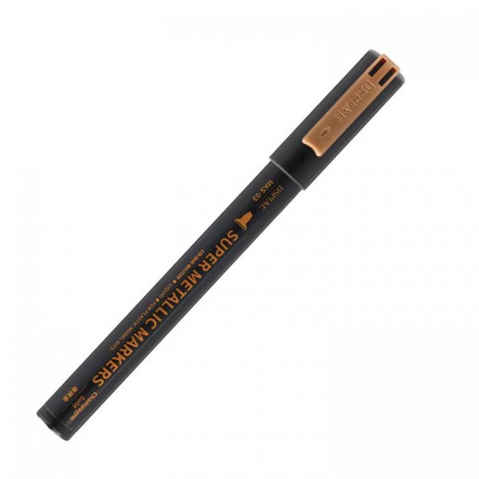 Super Metallic Color Paint Marker -- Champagne Gold, All Scales, DSPIAE MKS03