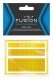Railroad Freight Car Yellow Reflective Markings Set, N, FUSION SCALE GRAPHICS 260001
