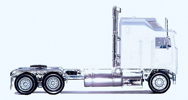 K100 Semi Tractor w/1-Bar Grille & Extra-Long Chassis - Assembled -- Painted (Various Colors), Chro, HO, Herpa Models 35260
