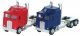 K100 Semi Tractor w/1-Bar Grille & Extra-Long Chassis - Assembled -- Painted (Various Colors), Chro, HO, Herpa Models 35260