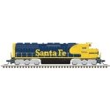 EMD SD45 Low Nose - Sound and DCC - Master(R) Gold -- Santa Fe 5509 (Warbonnet, blue, yellow), N, Atlas Model Railroad Co. 40006
