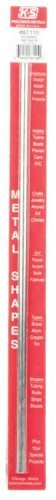 Stainless Steel Tube - 12` 30cm Long -- 1/4` 6.35mm OD, 22 Gauge Thick Wall, All Scales, K & S Engineering 87115