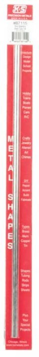 Stainless Steel Tube - 12` 30cm Long -- 1/4` 6.35mm OD, 22 Gauge Thick Wall, All Scales, K & S Engineering 87115