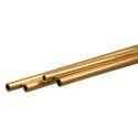 Round Brass Tube -- .12′ 3mm OD 0.45mm Wall x 300mm Long pkg(4), All Scales, K & S Engineering 9821