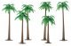 Palm Trees - Super Scenic Series -- 3 to 5′ 7.6 to 12.7cm pkg(6), All Scales, JTT Miniature Tree 92136