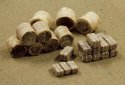Hay Bales -- 15 Round and 20 Rectangular, HO, JTT Miniature Tree 95582