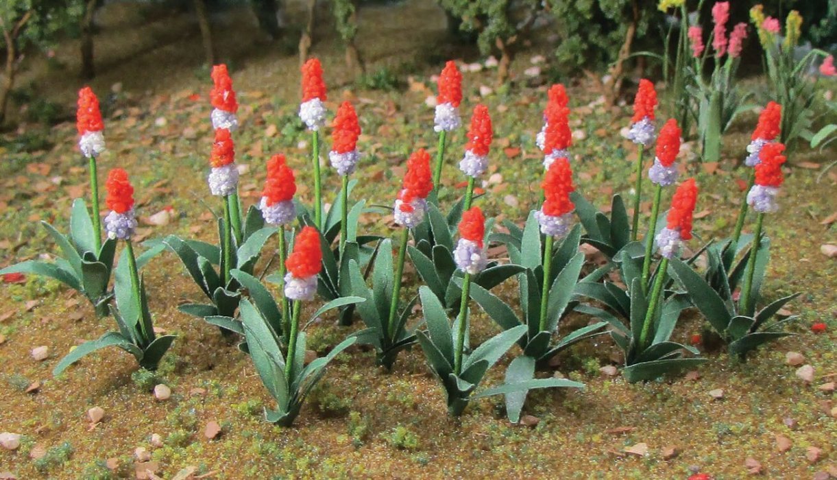 Primrose (Primula Vialii) pkg(32), HO, JTT Miniature Tree 95594