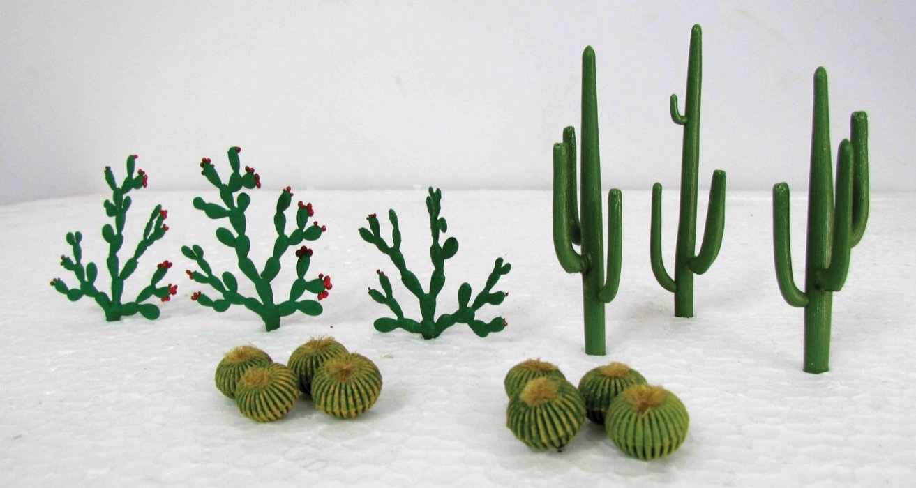Cactus, HO, JTT Miniature Tree 95613