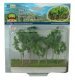 Woods Edge Trees -- Green - 3 to 3-1/2′ 7.6 to 8.9cm pkg(9), All Scales, JTT Miniature Tree 95617