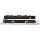 EMD SD45 High Nose - Sound and DCC - Master(R) Gold -- Southern Railway 3156 (black, imitation aluminum, gold), N, Atlas Model R
