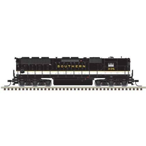 EMD SD45 High Nose - Sound and DCC - Master(R) Gold -- Southern Railway 3163 (black, imitation aluminum, gold), N, Atlas Model R