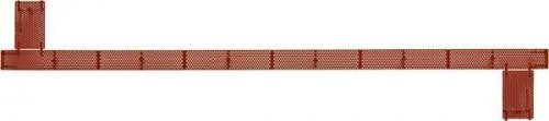40′ Morton-Style Running Boards -- Galvanized 1 Pair, HO, Kadee Quality Products 2008