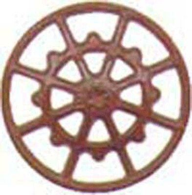Ajax Type Brake Wheels pkg(8) -- Red Oxide, HO, Kadee Quality Products 2030