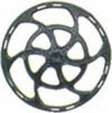 Equipco Type Brake Wheels pkg(8) -- Black, HO, Kadee Quality Products 2041