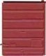 Replacement Doors Low Tackboard -- 8′ 6-Panel Superior Doors (Red Oxide), HO, Kadee Quality Products 2230