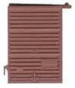 7′ Youngstown Boxcar Door w/Low Tack Board pkg(2) -- Boxcar Red, HO, Kadee Quality Products 2237