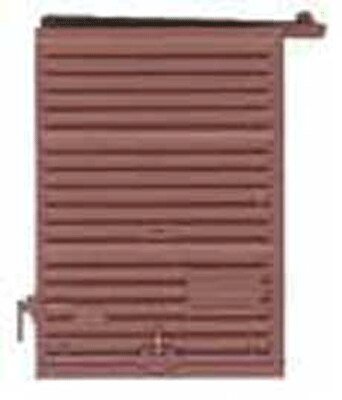 7′ Youngstown Boxcar Door w/Low Tack Board pkg(2) -- Boxcar Red, HO, Kadee Quality Products 2237