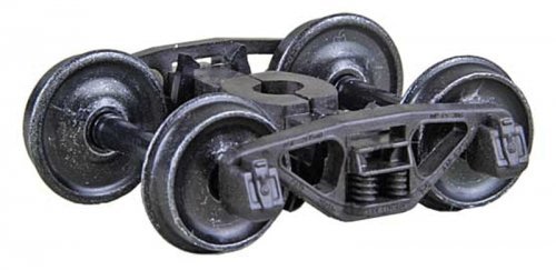 A.S.F.(R) Ride Control(R) 50-Ton Self-Centering HGC Trucks -- Code 110 (.110`) 33` Smooth-B, HO, Kadee Quality Products 562
