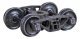 A.S.F.(R) Ride Control(R) 50-Ton Self-Centering HGC Trucks -- Code 110 (.110`) 33` Smooth-B, HO, Kadee Quality Products 562