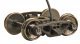 Bettendorf AAR Leaf-Spring HGC Caboose Trucks w/Electrical Pickup -- Code 88, 33′ Smooth-Ba, HO, Kadee Quality Products 590