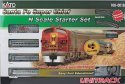 Santa Fe Super Chief Starter Set -- Santa Fe (silver), N, Kato USA Inc 1060018