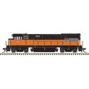 GE U23B - Sound and DCC - Master Gold -- Milwaukee Road 4802 (orange, black), N, Atlas Model Railroad Co. 40006203