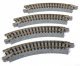 Compact Curve - Unitrack -- Radius: 4-5/8′ 11.7cm pkg(4), N, Kato USA Inc 20176