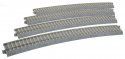 Superelevated Curve Track w/Concrete Ties - Unitrack -- 28-3/4′ 730mm Radius, 22.5 Degree Sections , HO, Kato USA Inc 2241